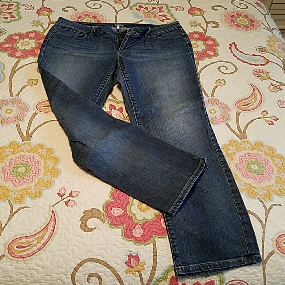 Loft curvy straight jeans